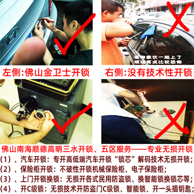 佛山张槎开锁-张槎开保险柜锁