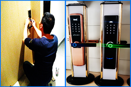 张槎开锁民用锁开锁-安装指纹锁